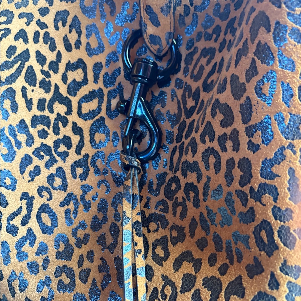 Rebecca Minkoff Leopard Print Tote - Brown and Black - Picture 9 of 12
